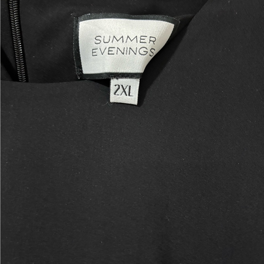 Summer Evenings Black Asymmetrical Top - Picture 3 of 4